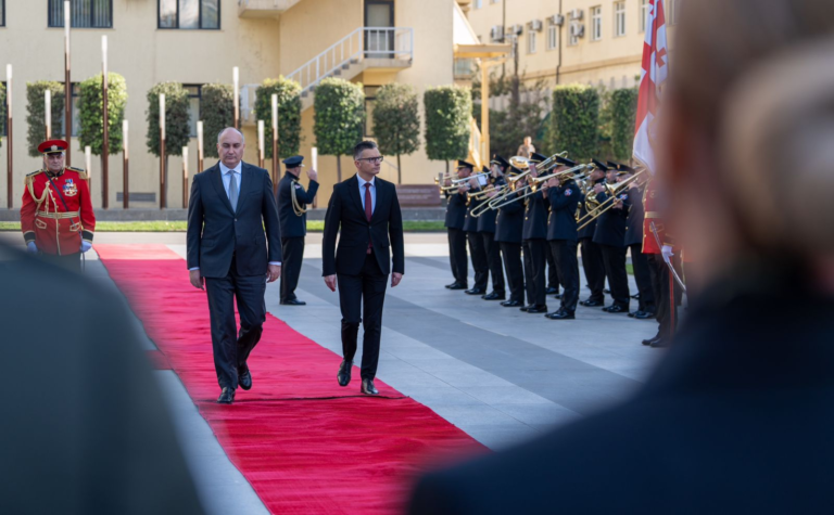 საქართველოს თავდაცვის მინისტრმა სლოვენიელ კოლეგას უმასპინძლა