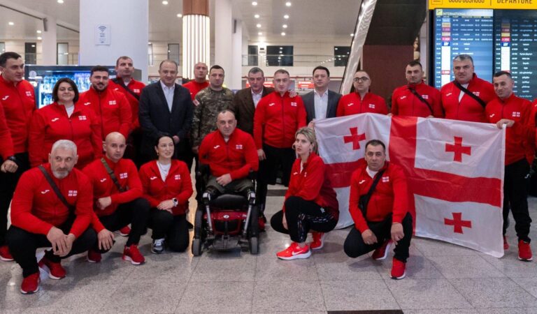 თავდაცვის მინისტრმა დაჭრილ-დაშავებულ სამხედრო მოსამსახურეთა გუნდი აშშ-ში სპორტულ შეჯიბრებაში მონაწილეობის მისაღებად გააცილა