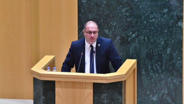 პარლამენტმა უმაღლეს სასწავლებლებში ქართული ენის სავალდებულო სწავლებასთან დაკავშირებული კანონპროექტი პირველი მოსმენით მიიღო