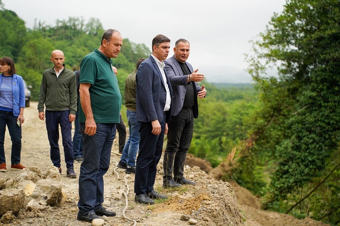 ლანჩხუთის მუნიციპალიტეტში სტიქიის სალიკვიდაციო სამუშაოები ხორციელდება
