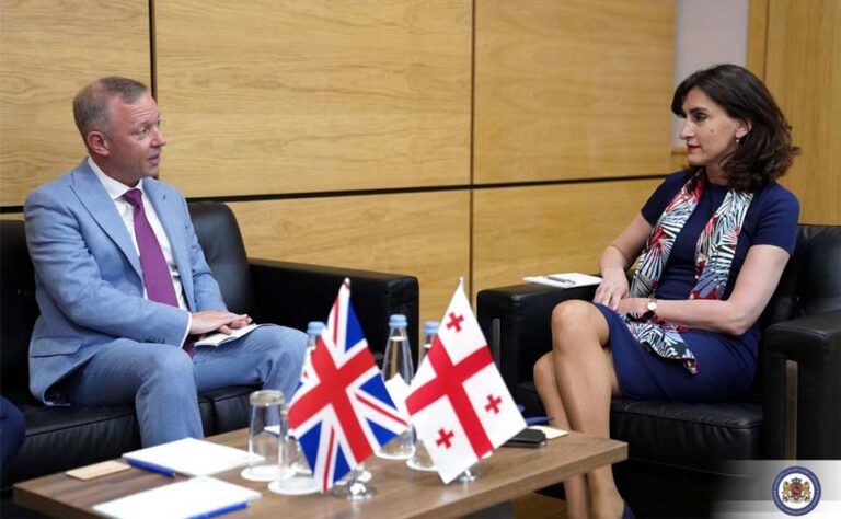 მაკა ბოჭორიშვილი გაერთიანებული სამეფოს საგანგებო და სრულუფლებიან ელჩს, გარეთ უორდს შეხვდა