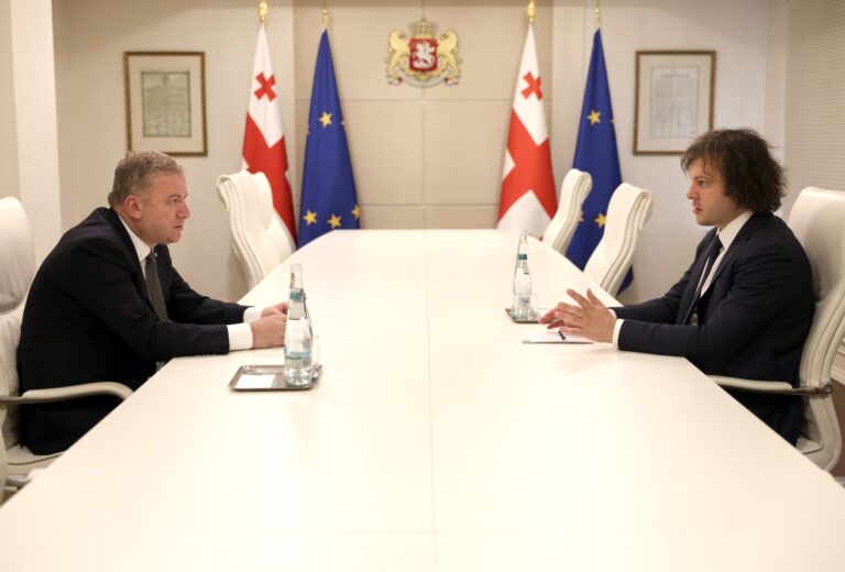 ირაკლი კობახიძე იტალიისა და ყაზახეთის რესპუბლიკებში საქართველოს ახლად დანიშნულ საგანგებო და სრულუფლებიან ელჩებს შეხვდა