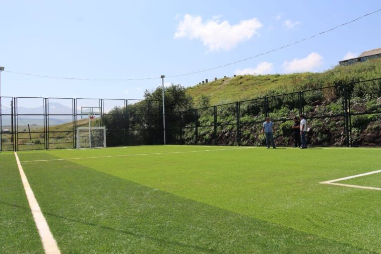 ახალქალაქის მუნიციპალიტეტის სოფელ ზაკვში სპორტული მოედანი მოეწყო