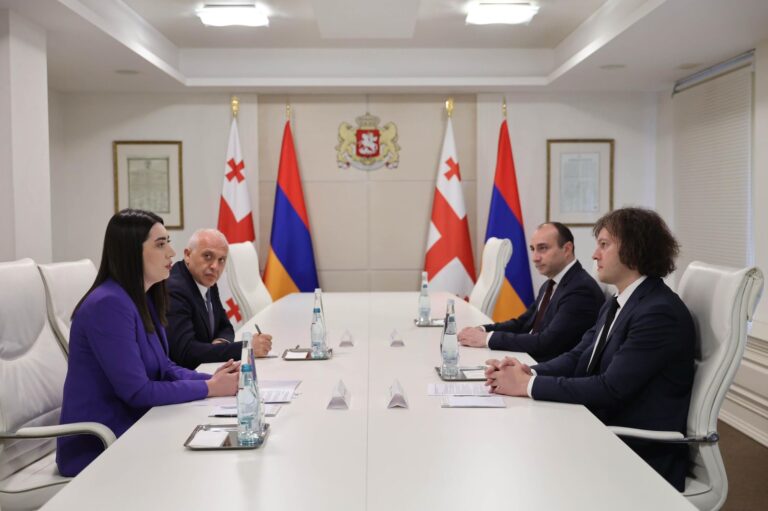 ირაკლი კობახიძე სომხეთის შინაგან საქმეთა მინისტრს, არპინე სარგსიანს შეხვდა