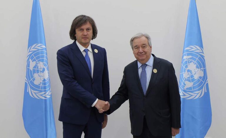 ირაკლი კობახიძე გაერო-ს გენერალურ მდივანს შეხვდა