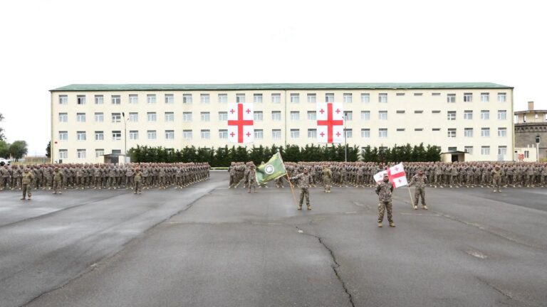 ახალქალაქში, საწყისი საბრძოლო მომზადების ცენტრში, რეკრუტებმა სამხედრო ფიცი დადეს