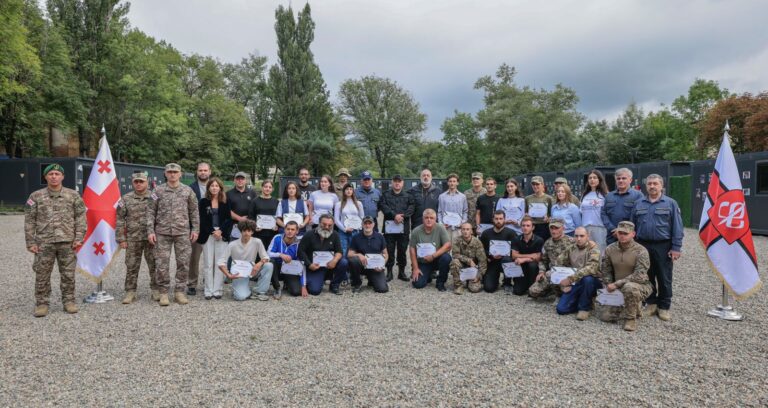 გომბორში სსიპ თავდაცვის მოხალისის საბაზისო მომზადების პირველი კურსი დასრულდა