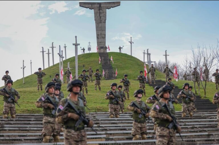 იუნკერებმა დიდგორის მემორიალთან სამხედრო ფიცი დადეს