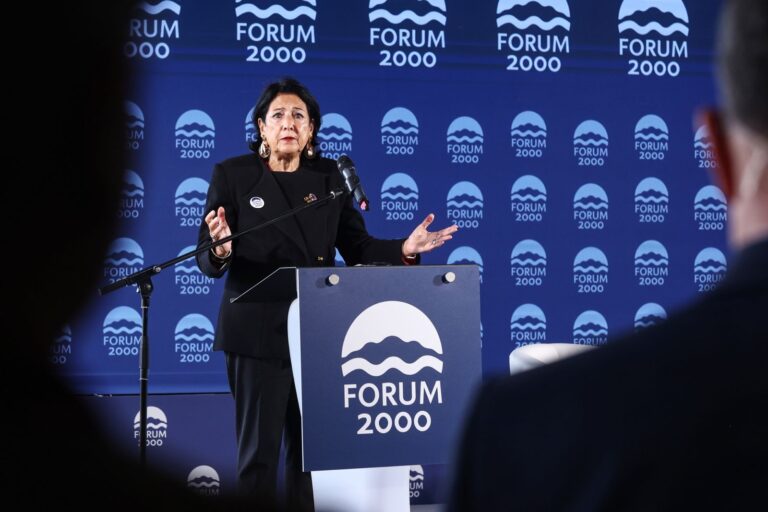 სალომე ზურაბიშვილი: ვიხილეთ მოდელირებული თავდასხმა პრეზიდენტის სასახლეზე, რაც აბსურდული იყო. ღობეები თავდასხმისთვის წინასწარ მომზადდა, სავარაუდოდ, ადგილობრივი ძალების მიერ