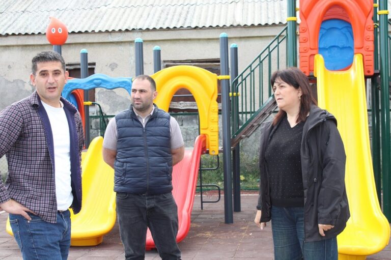 ქალაქ ნინოწმინდაში ბავშვებისთვის ახალი გასართობი სივრცე მოეწყო