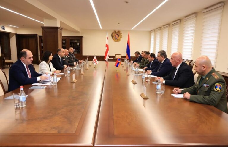 საქართველოს თავდაცვის მინისტრი ოფიციალური ვიზიტით სომხეთის რესპუბლიკას ეწვია