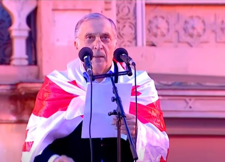 „ქართულ ოცნებას“ ლეგიტიმაცია შეწყვეტილი აქვს – პაატა ბურჭულაძემ თავისუფლების მოედანზე შეკრებილებს დეკლარაცია გააცნო