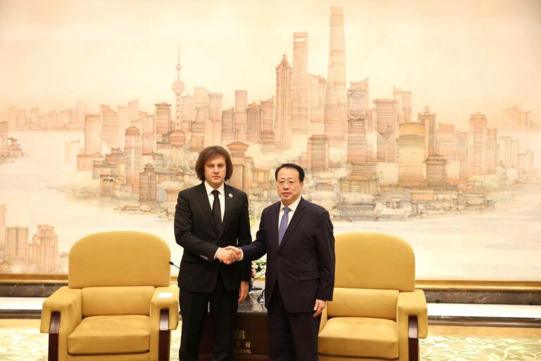 საქართველოს პრემიერ-მინისტრი შანხაის მერს შეხვდა