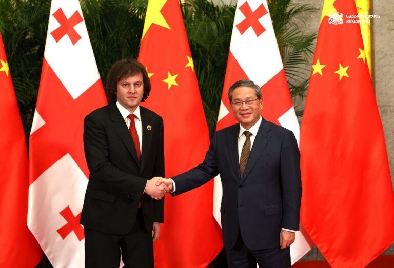 ჩინეთის პრემიერი ლი ციანი: ჩვენი სურვილია, გავაძლიეროთ სტრატეგიული კომუნიკაცია საქართველოსთან
