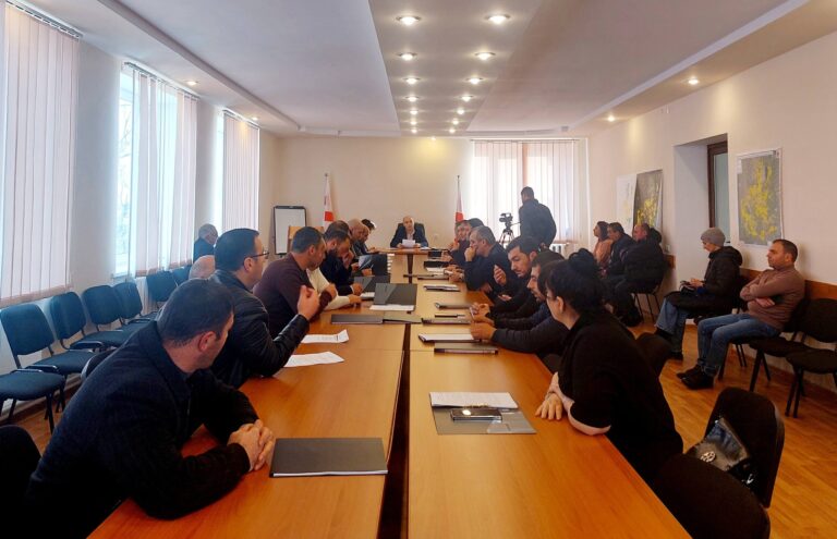 ნინოწმინდის მუნიციპალიტეტში საკრებულოს  სხდომა გაიმართა