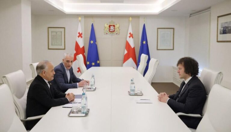 ირაკლი კობახიძემ ირანის ელჩთან გამოსამშვიდობებელი შეხვედრა გამართა