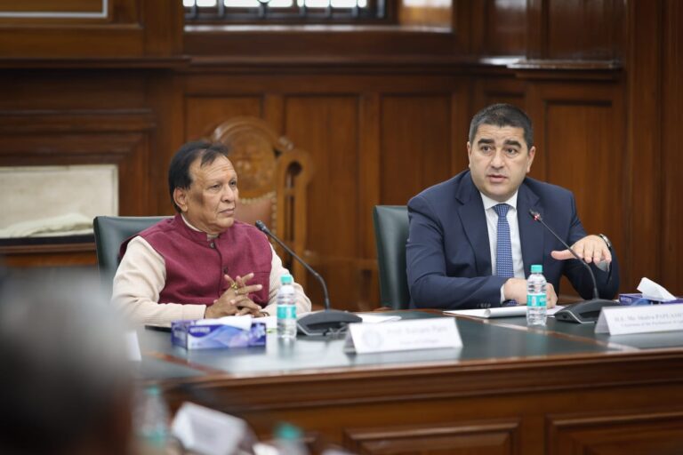 შალვა პაპუაშვილი: ინდოეთის მხრიდან დიდი ინტერესია საქართველოს მიმართ ახლა, როცა გეოპოლიტიკურად მნიშვნელოვანი პროცესები ხდება, სავაჭრო გზების ახალი მარშრუტები იხსნება, მატულობს საქართველოს როლი