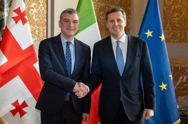 რომში სამუშაო ვიზიტის ფარგლებში პაატა პატიაშვილი იტალიელ კოლეგას შეხვდა