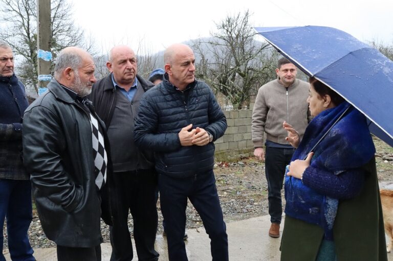 ვანის მუნიციპალიტეტის მერი ალექსანდრე გოგორიშვილი „სოფლის მხარდაჭერის პროგრამის“ ფარგლებში მოსახლეობას შეხვდა