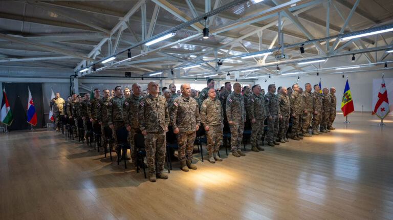 კრწანისში, უმცროს ოფიცერთა მომზადების კურსებზე გამოშვების საზეიმო ცერემონია გაიმართა