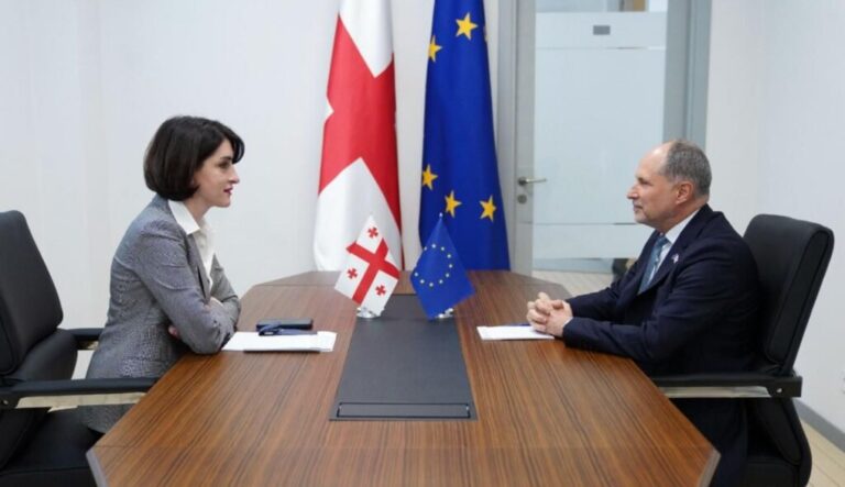 საგარეო უწყება: მაკა ბოჭორიშვილმა პაველ ჰერჩინსკისთან შეხვედრაზე ხაზი გაუსვა, რომ ბრიუსელის ამჟამინდელი პოლიტიკა ძირს უთხრის ნდობას და აზიანებს საქართველო-ევროკავშირის პარტნიორობას