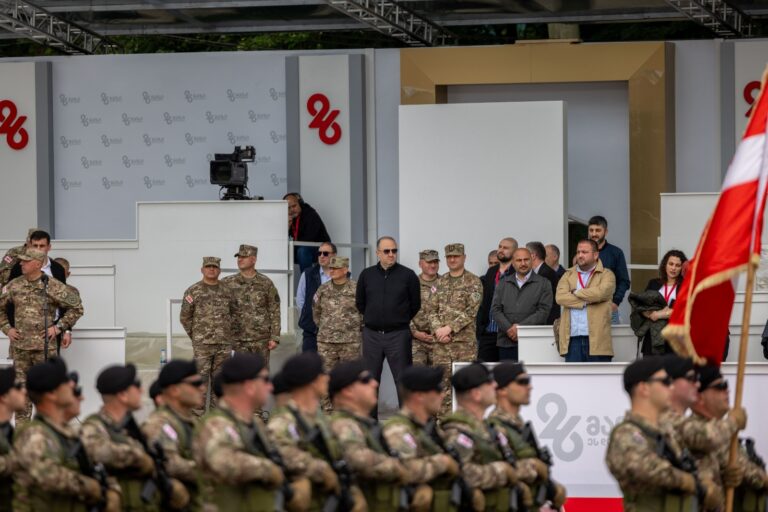 თბილისში, თავისუფლების მოედანზე 26 მაისის ღონისძიების გენერალური რეპეტიცია გაიმართა