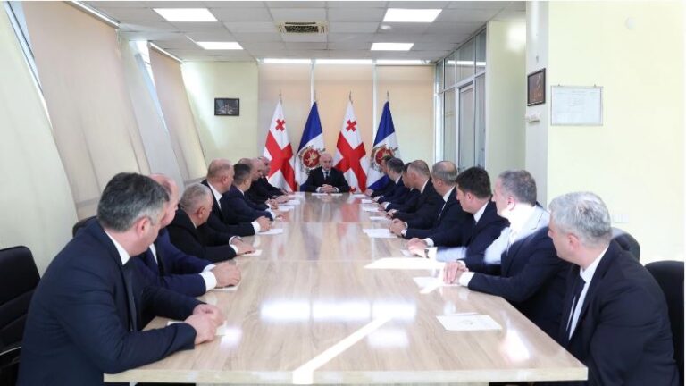 სულხან თამაზაშვილმა მესტიის პოლიციაში შეხვედრა გამართა