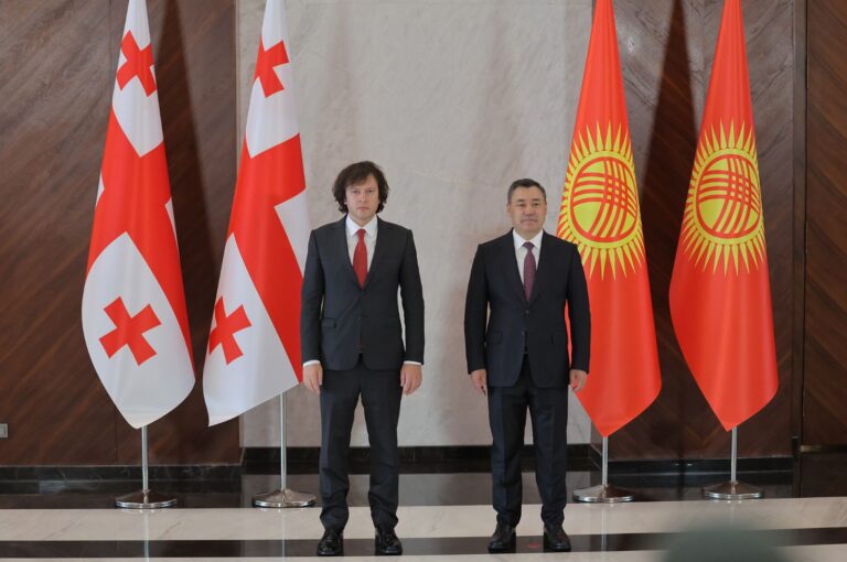 ირაკლი კობახიძე ყირგიზეთის რესპუბლიკის პრეზიდენტს, სადირ ჟაპაროვს შეხვდა