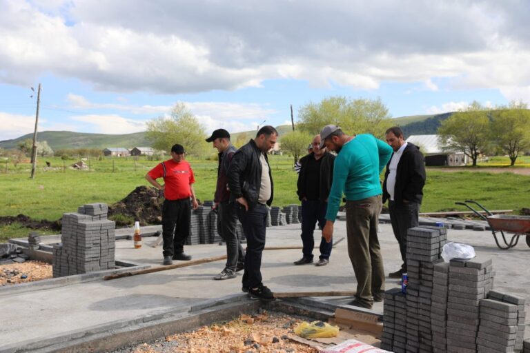 ნინოწმინდის მუნიციპალიტეტის სოფელ ჯიგრაშენში სკვერი ეწყობა